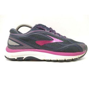 Brooks Dyad 9 Navy Blue Purple Mesh Lace Up Athletic Running Shoes Women's 7 D